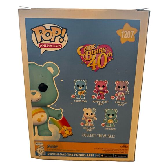 Funko Pop! Care Bears 40th Anniversary - Wish Bear (Chase) Vinyl Figure #1207 - Picture 3 of 9